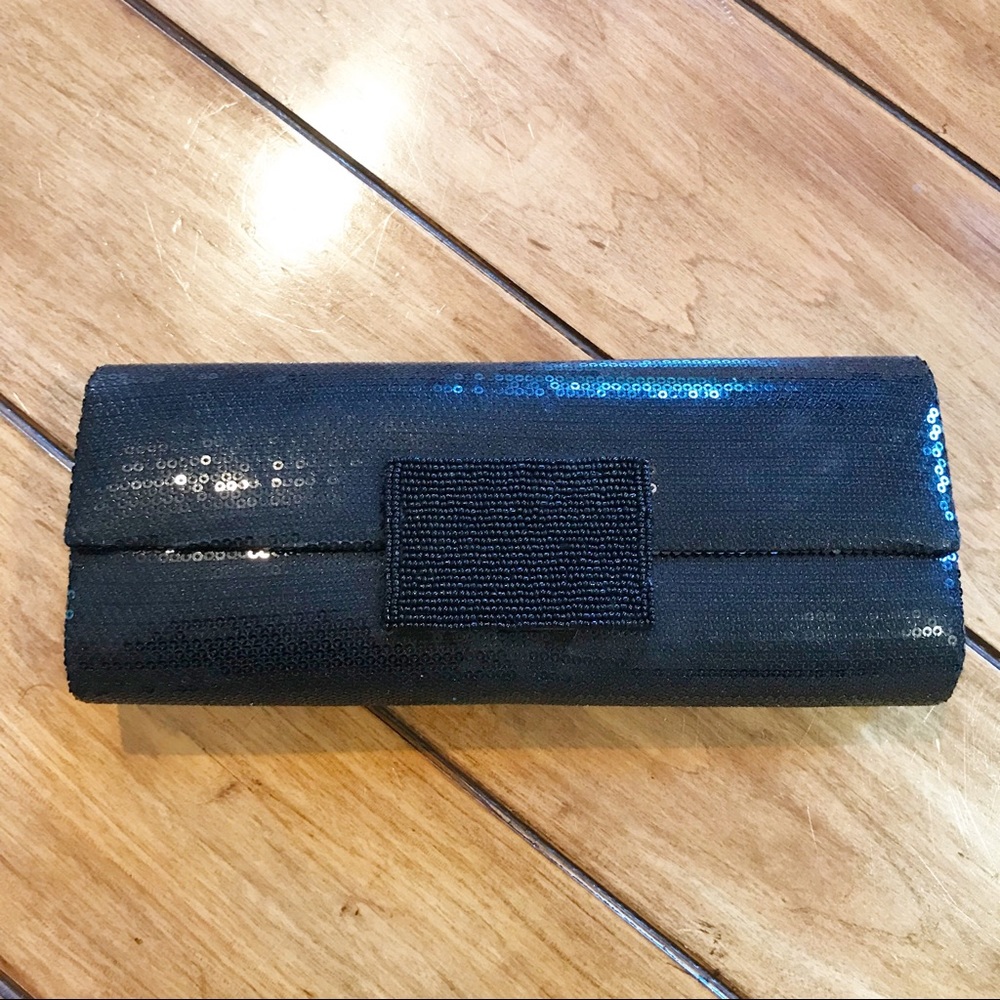 Black Sequin Clutch